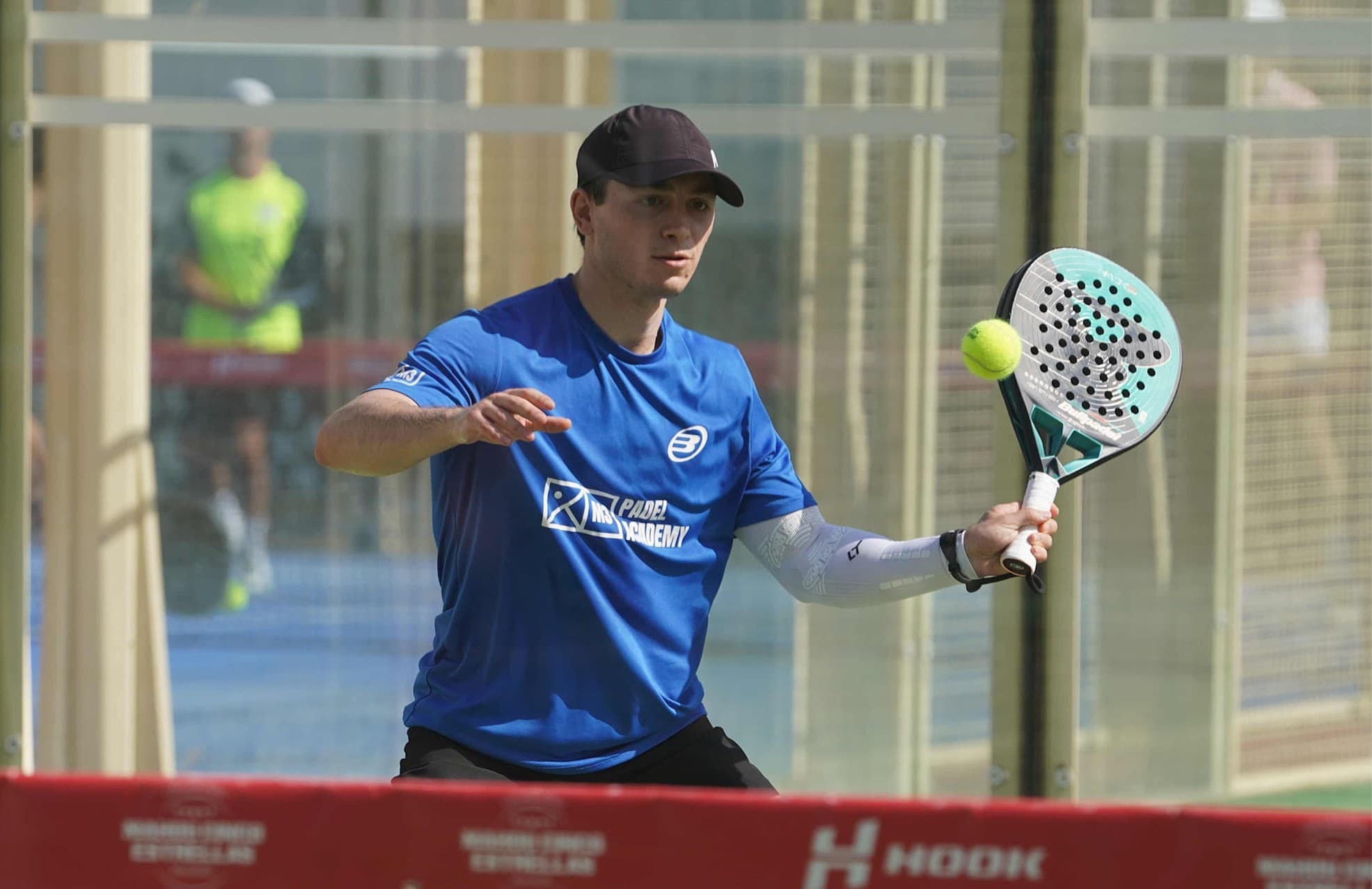 Enzo Ferey playing padel